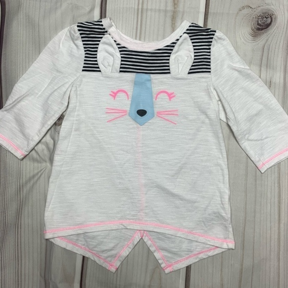 EUC Cat & Jack Bunny Tunic 3/4 Sleeve Top